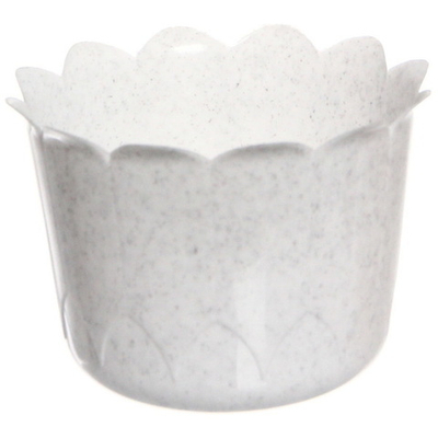 Кашпо для цветов пластиковое 0,69л d-11см «Ромашка» колор С80