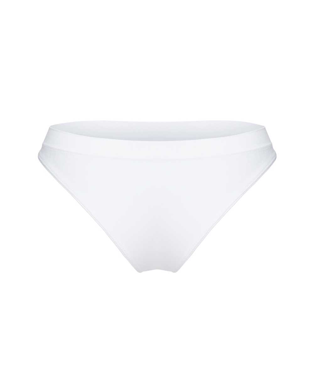 Бесшовные белые трусы слипы с низкой посадкой