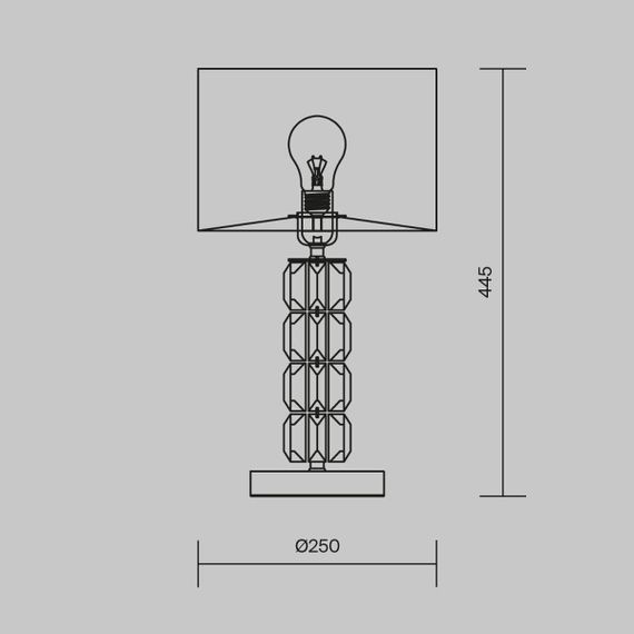 Настольная лампа Maytoni Talento DIA008TL-01CH