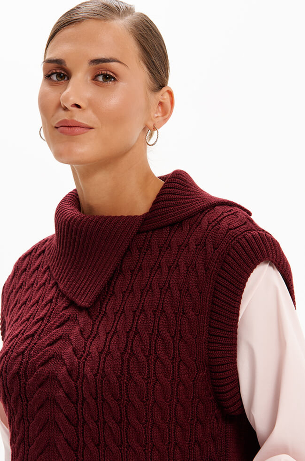 23447 Джемпер женский (бордовый)