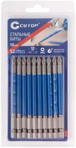 Стальная бита, CUTOP Profi, PH2, 100 мм (CUTOP) (10шт./уп.) 83-328