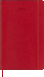 Еженедельник на 2025 год Moleskine Classic Soft WKNT (DSF212WN3) 13х21см мягкая обложка красный