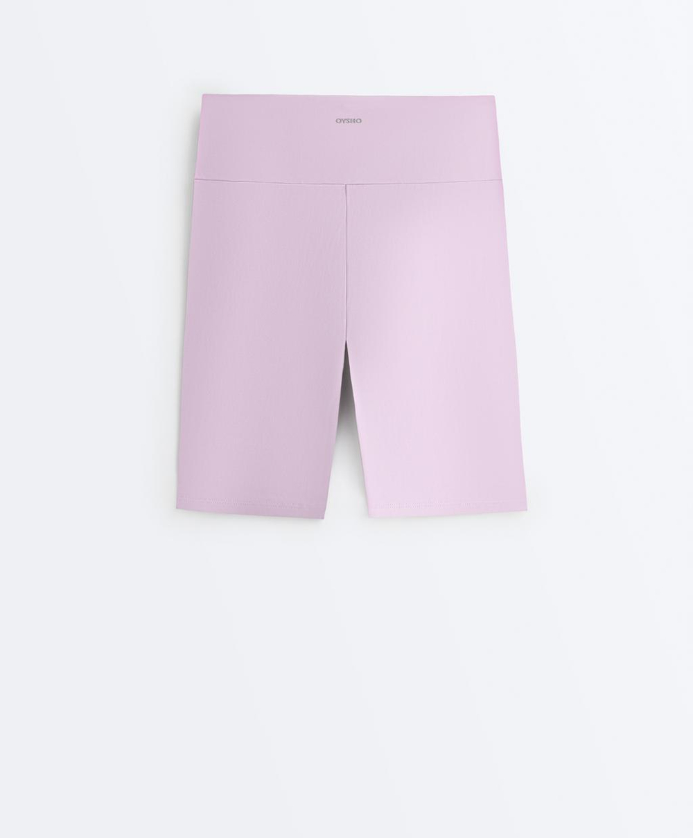 OYSHO Легинсы-велосипедки Comfortlux с высокой посадкой длиной 20 см, сиреневый