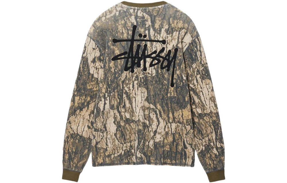 Толстовки Stussy FW23 KRYPTEK CAMO LS THERMAL T, 1140314