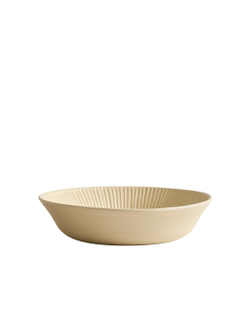 Zara Home тарелка глубокая из каменной керамики, цвет бежевый, 26 см