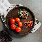 Деревянный сервировочный поднос Art of Siberia блюдо для подачи 330 мм. WS6