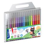 Фломастеры 18 цветов Berlingo Жил-был кот, смываемые, блистер