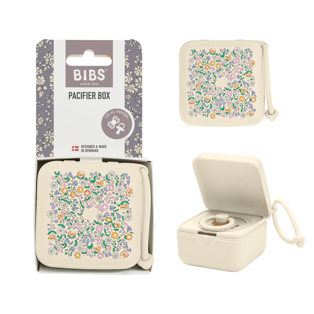 Контейнер для пустышки BIBS x Liberty Pacifier Box - Chloe Meadow - Ivory
