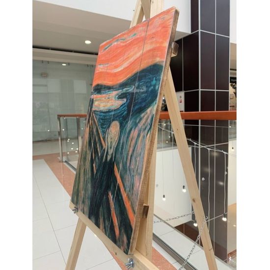 Картина на досках Крик Эдварда Мунка (60х40см)