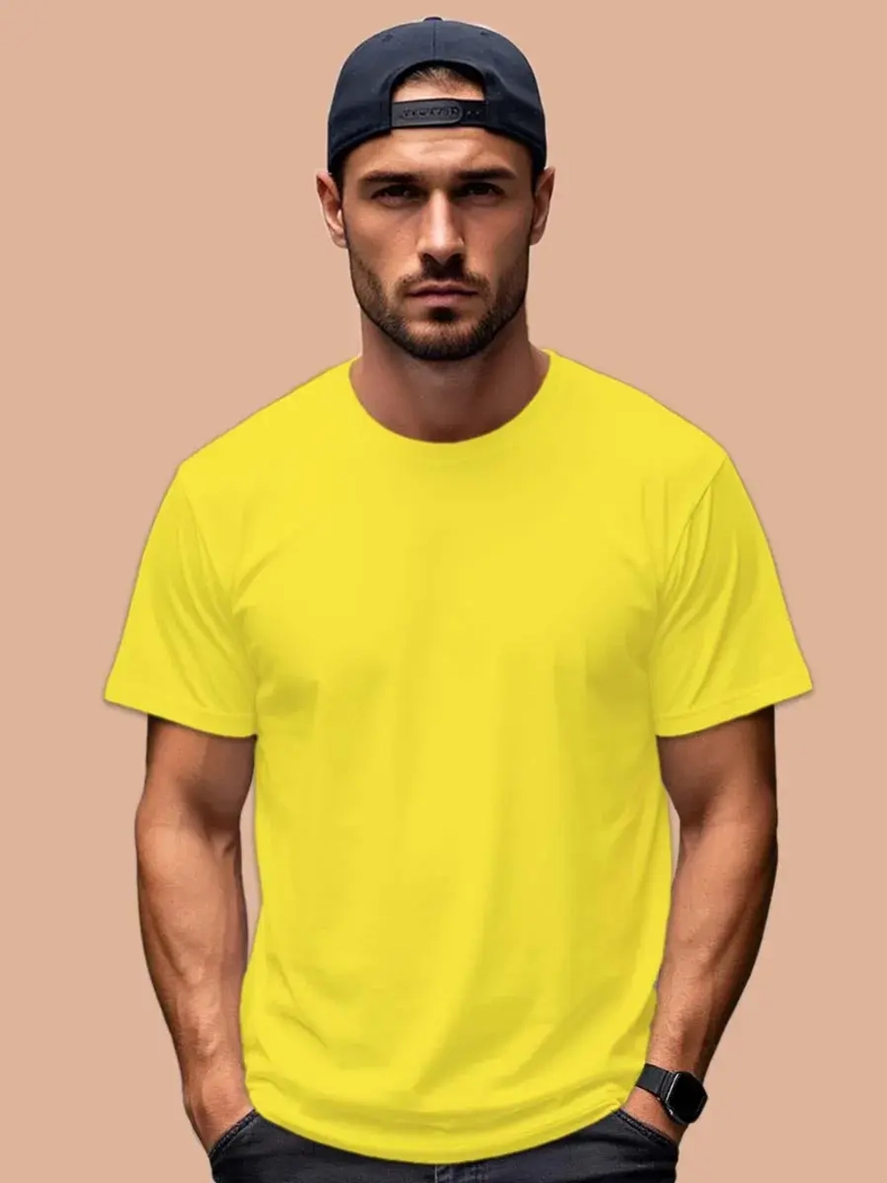 Футболка Взрослая.Премиум однотонная.1 шт