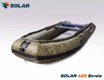 Лодка надувная моторная solar-420 strela jet tunnel