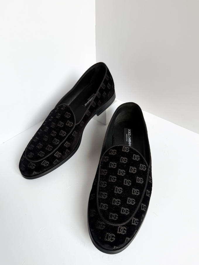 Бархатные лоферы Dolce & Gabbana, 43,5