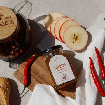Джем на меду "Яблоко+имбирь", 280 г