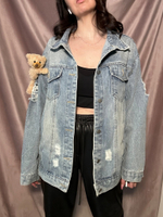 Джинсовая куртка c медведем