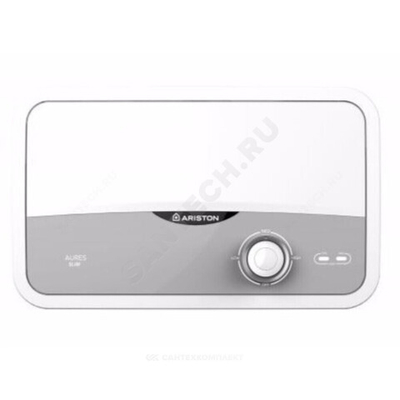 Водонагреватель электрический проточный S 3.5 COM PL кухня+душ Ariston 3520010-V