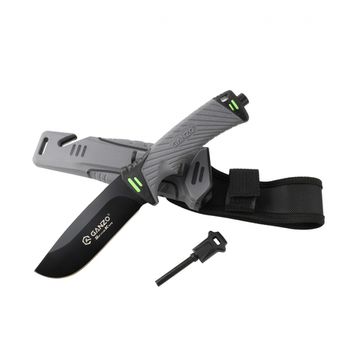 Складной нож Ganzo G8012 серый, G8012-GY c клинком из стали 7Cr17MoV, рукоять ABS-пластик