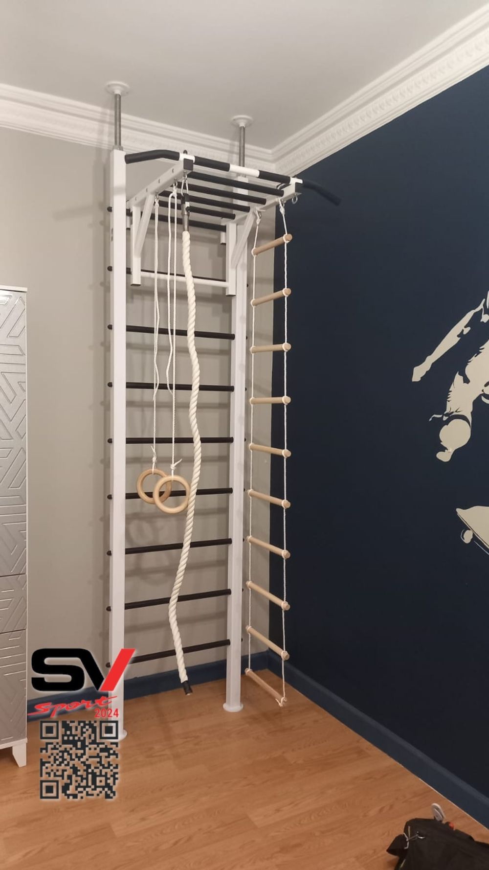 Монтаж шведской стенки Sv Sport враспор