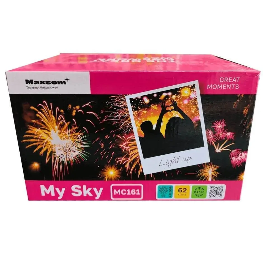 Батарея салютов My Sky (MC161) — 62 выстрела, купить с доставкой