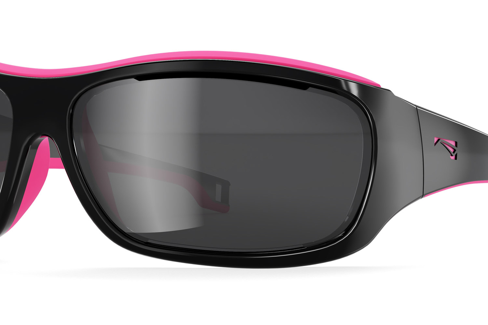 Спортивные очки LiP Tide / Gloss Black - Pink Rubber / PC Polarized / Levante Series Chroma Smoke