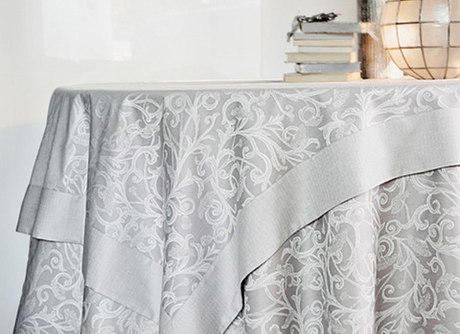 Скатерть 175 и 6 салфеток Blanc des Vosges Ombelle OMB_PE_175