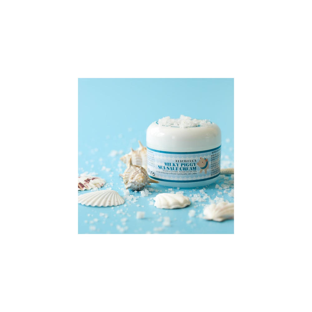 Elizavecca Milky Piggy Sea Salt Cream - защитно-увлажняющий крем с обновляющим эффектом /   100  ml  / GTIN 8809071369274