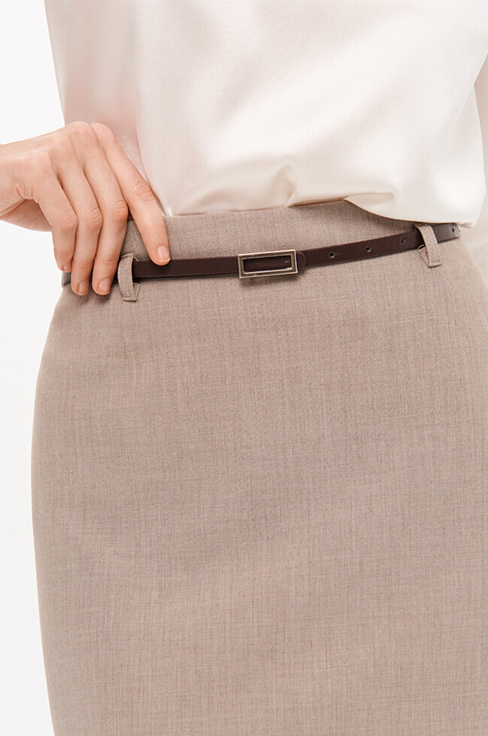 4897 Юбка женская (пепельно-бежевый)