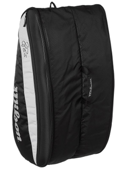 Сумка теннисная Wilson Roger Federer Team 12 Pk Bag - black