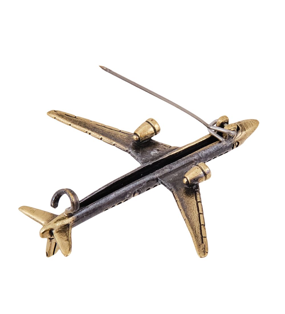 AM-3796 Брошь «Самолет ТУ-154» (латунь)