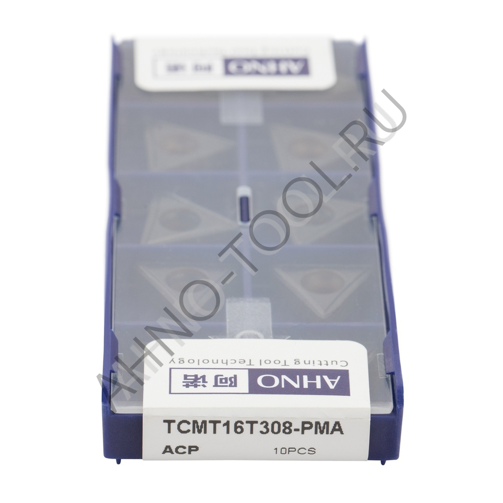 Пластина твердосплавная ISO TCMT16T308-PMA ACP10E AHNO по стали, чистовая