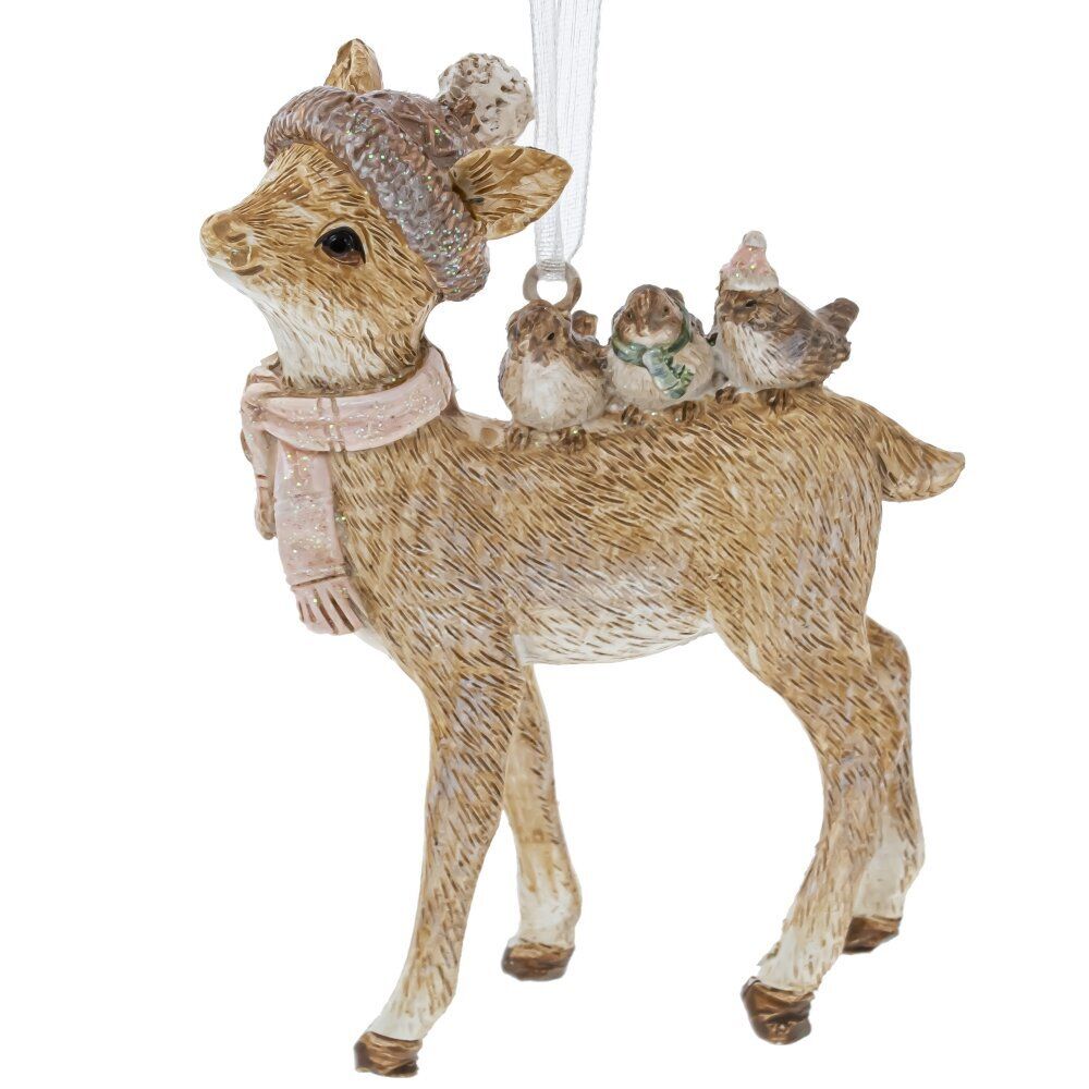 GAEM Украшение новогоднее "Олень", L6,5 W2,5 H9 см, 2в.
