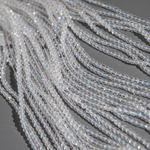 Белая шпинель синтетическая с эффектом лунного камня, 2мм, шар, микроогранка