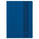 Тетрадь А4, 40 листов, BRAUBERG "Metropolis", скоба, клетка, обложка пластик, СИНИЙ, 403403
