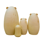 Матрешка 150*d85мм Маша и три медведя, комплект из 4х кукол, деревянная заготовка