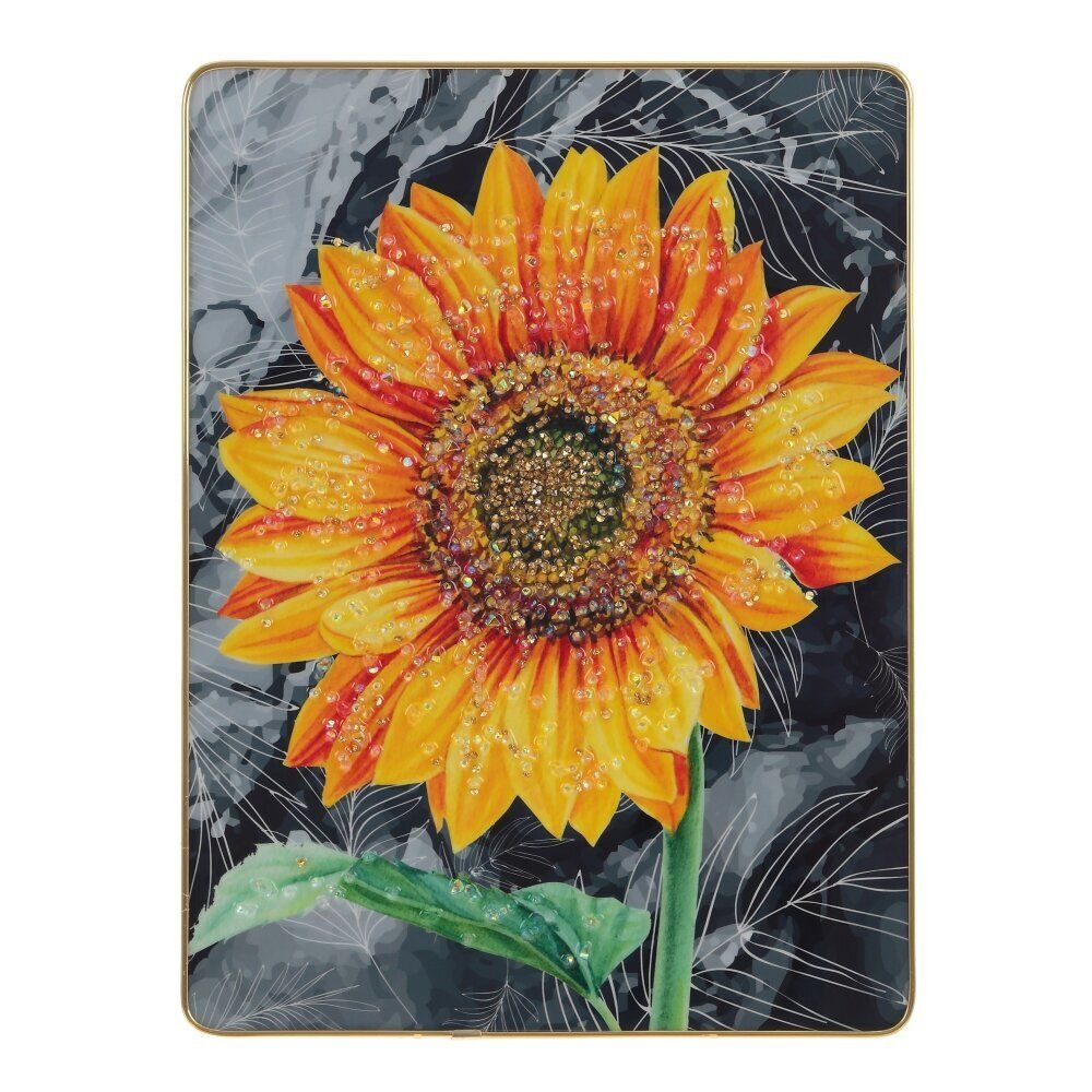 GAEM Панно с кристальным декором "Подсолнух", L30 W1,5 H40 см