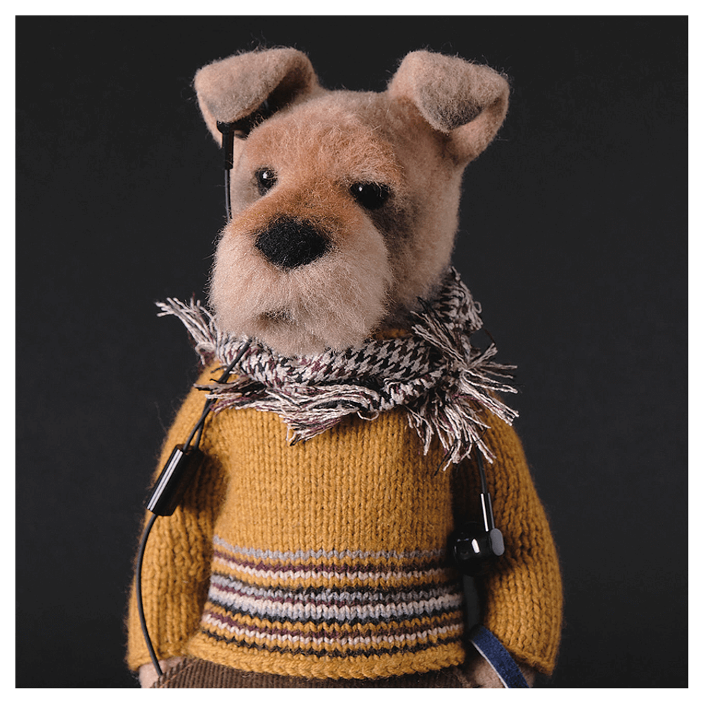 Валяная игрушка «Песик Матвей»