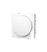 Светорегулятор встраиваемый VOLTUM S70 поворотно-нажимной 600 Вт, (белый глянцевый)