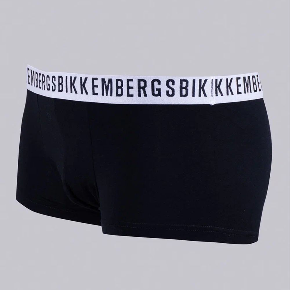 Набор мужских трусов боксеров 3в1 (черные, голубые, зеленые) Bikkembergs BKK61UTR04TR