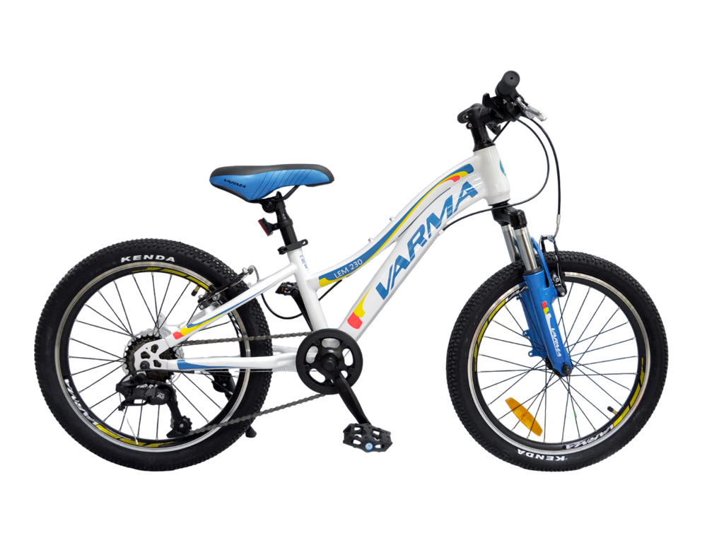 Велосипед 20&quot; VARMA LEM 230 7ск  (белый-голубой)(Сделано в России)