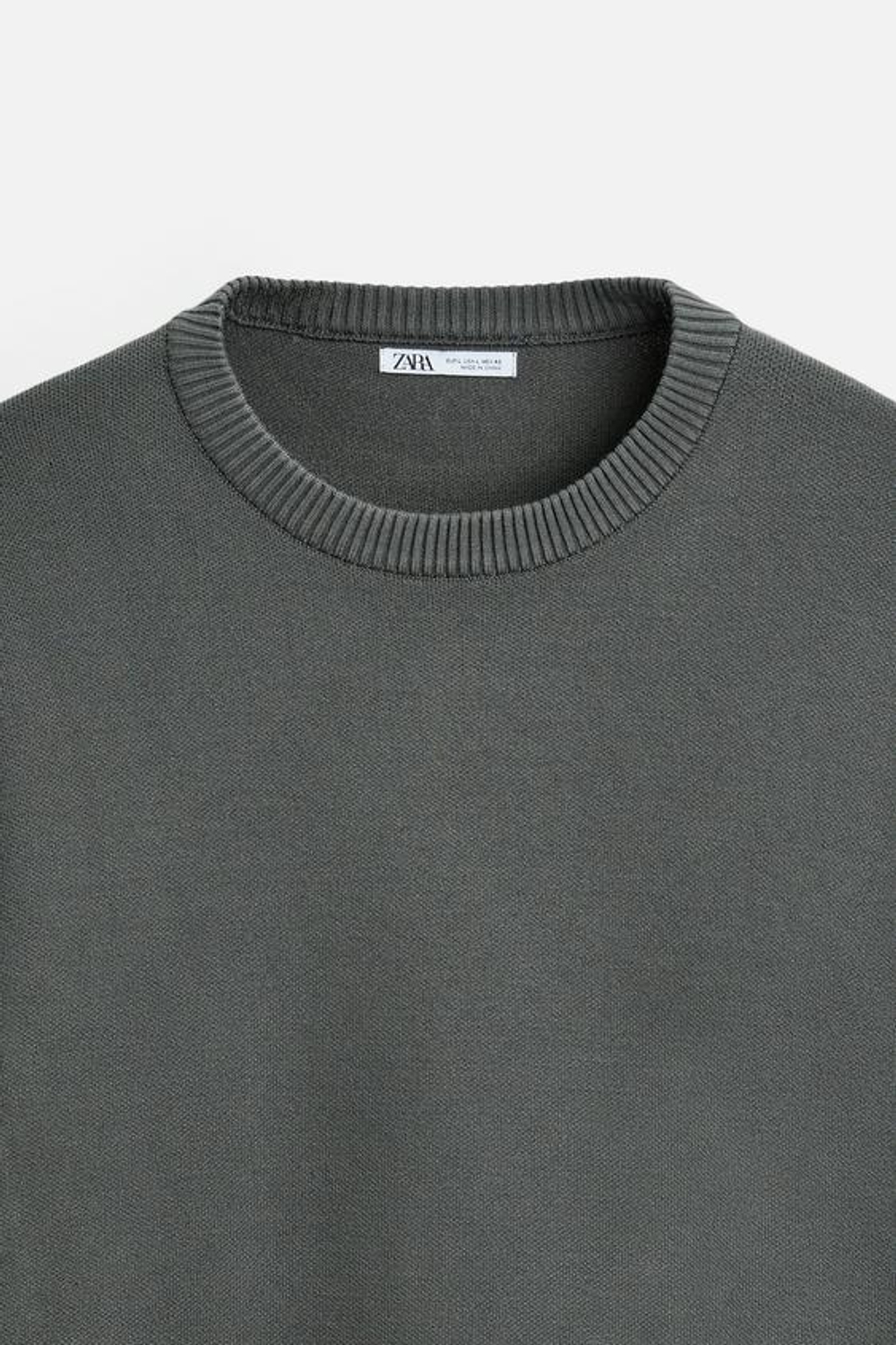 ZARA МЯГКИЙ СВИТЕР, ТЕМНО-СЕРЫЙ