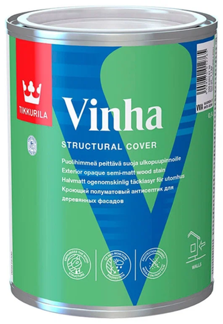 Антисептик кроющий Tikkurila Vinha VC (0,9л) база под колеровку