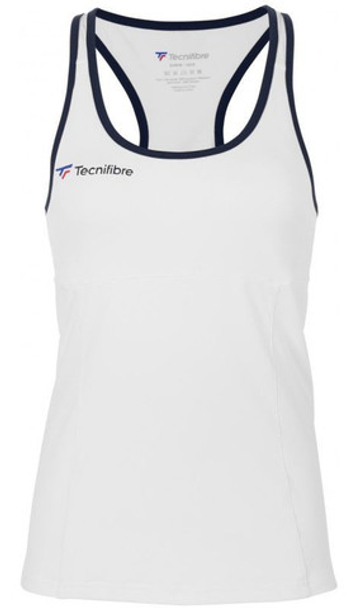 Футболка для девочки теннисная Tecnifibre Lady F3 Tank Top Jr - белый