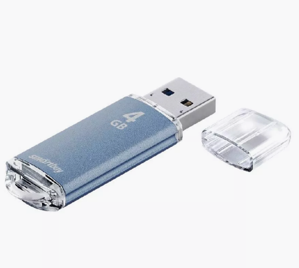 4GB USB Smartbuy V-Cut blue