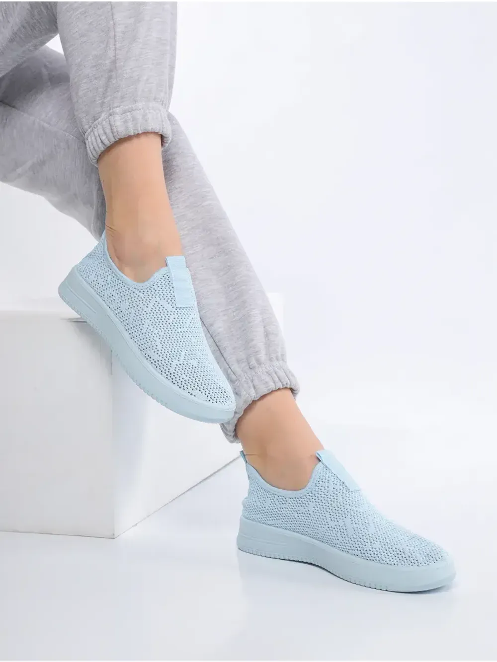 Слипоны летние текстильные