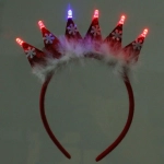 Ободок карнавальный «Яркие снежинки» с подсветкой