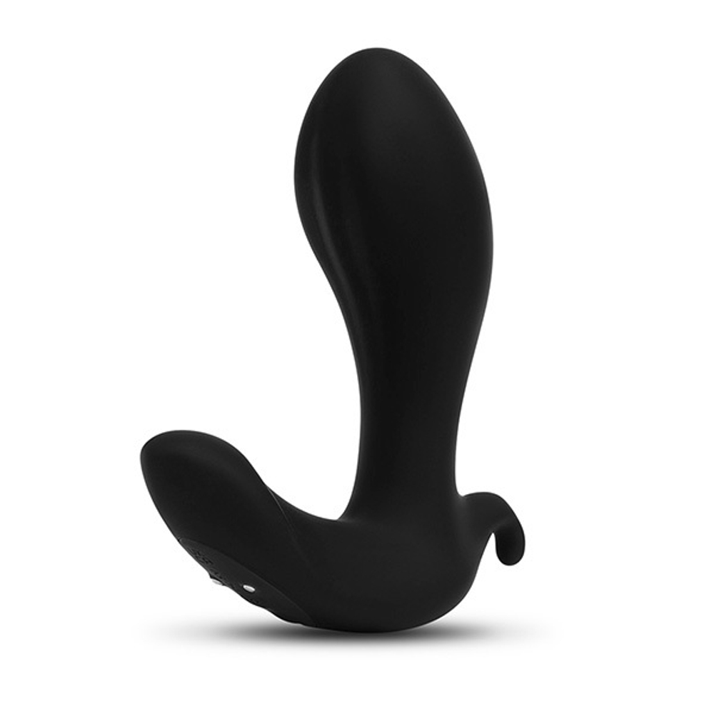 Черный анальный стимулятор с расширением и вибрацией b-Vibe Expand Plug BV-048-BLK