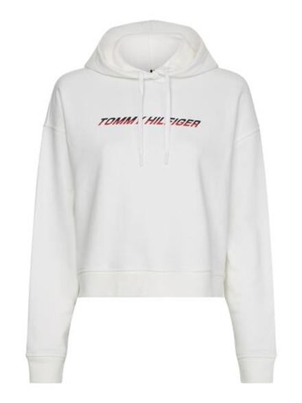 Женская теннисная куртка Tommy Hilfiger Regular Graphic Hood - ecru