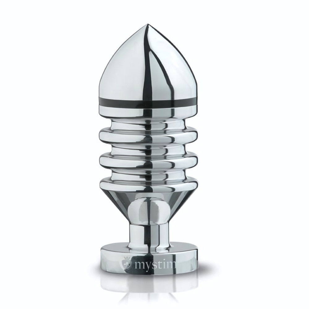 Металлическая анальная пробка Hector Helix Buttplug S - 10 см. (Цвет: серебро)
