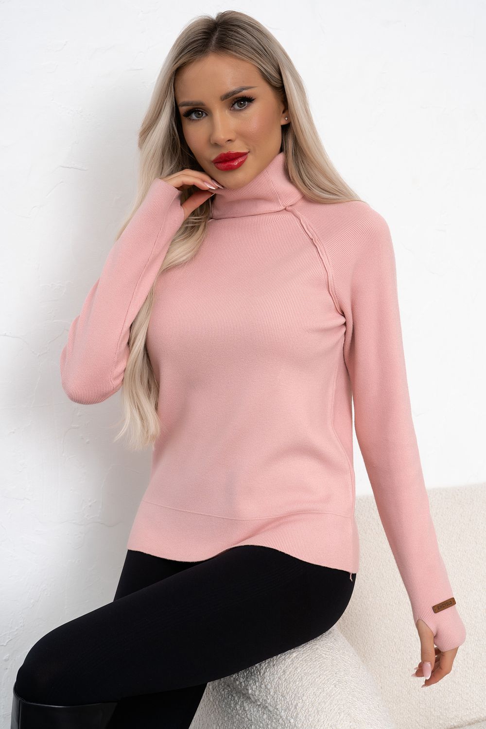 Джемпер кашемировый (розовый) Дж11-262/3 Nikol