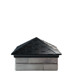 Колпак полимеркомпозитный Everest 390*390 (1,5 кирпича) черный