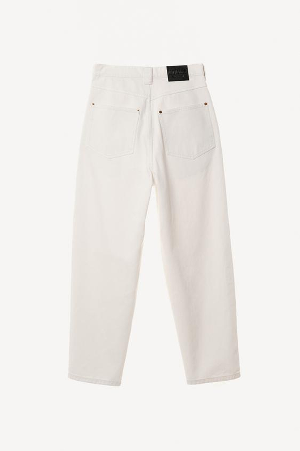 ZARA X WILLY CHAVARRIA ДЖИНСЫ BARREL С ВЫСОКОЙ ПОСАДКОЙ, ЭКРЮ